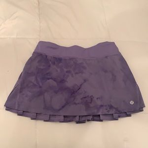 Lululemon purple tie dye tennis skirt. US size 4.